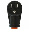 Ac Works 1ft. 15A Household Plug to RV TT-30 30A 125V RV Female Connector RV515TT-012
